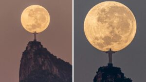 Christ the Redeemer Holding the Moon