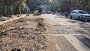 Poor road quality in Pashan and University Chowk