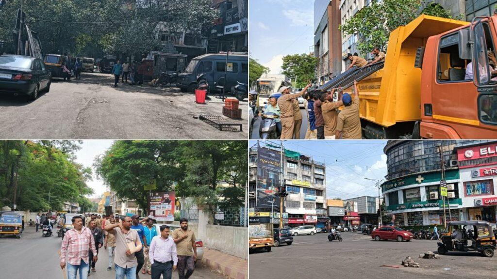 Encroachment Removal Drive on MG Road