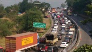 Traffic jam on expressway