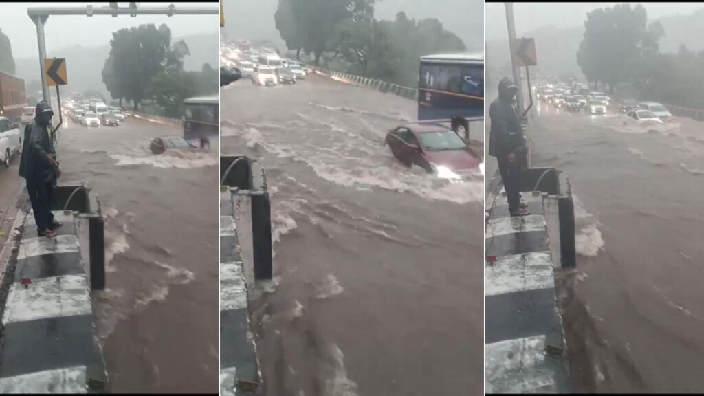 Waterlogging on Mumbai-Pune Expressway