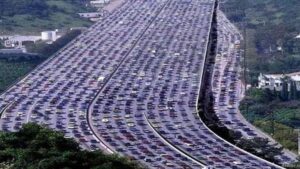 longest traffic jam in the world