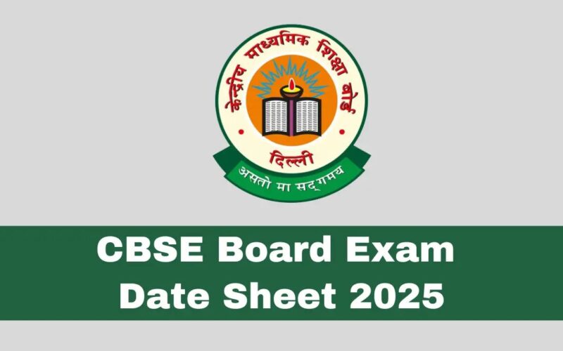 CBSE Date Sheet