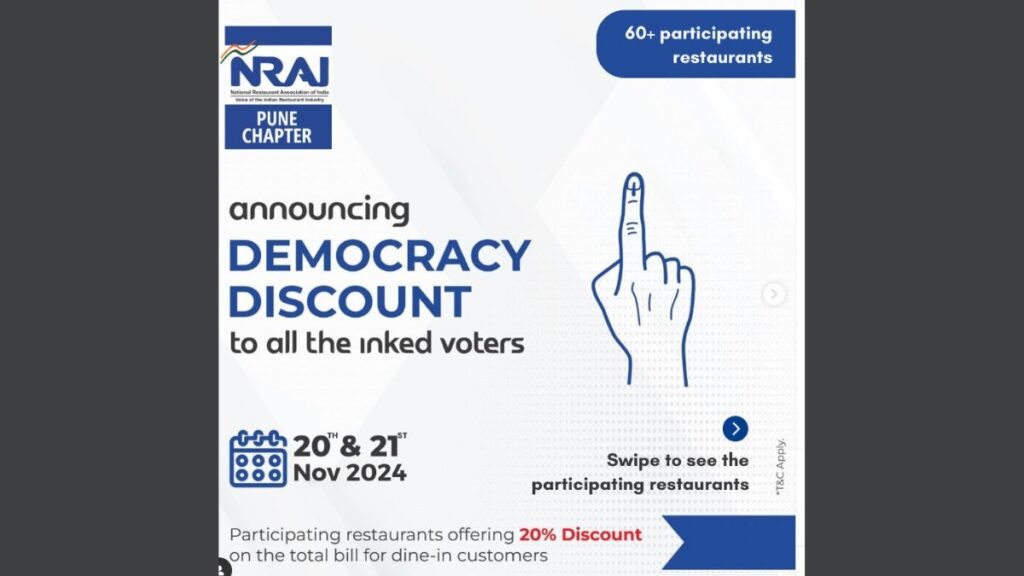 Voting discount in Pune